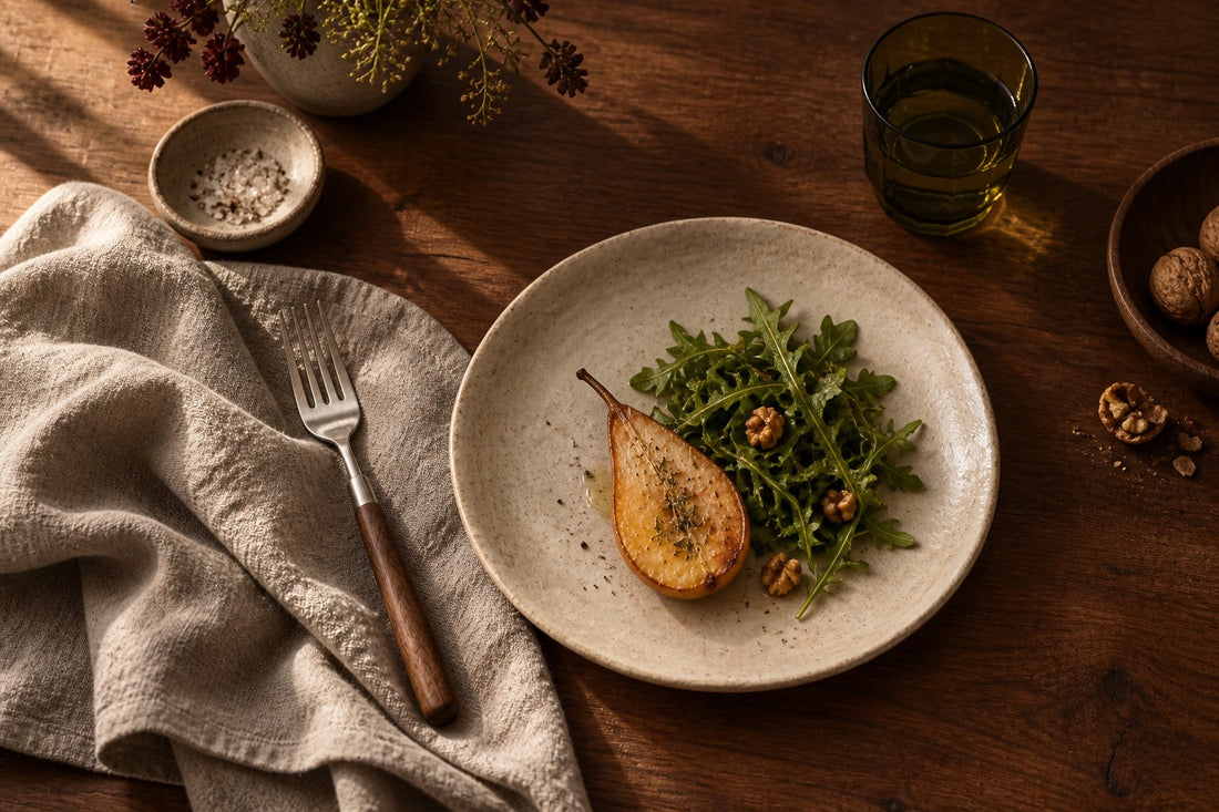 A Quiet Table: Layering Clay, Linen, and Wood